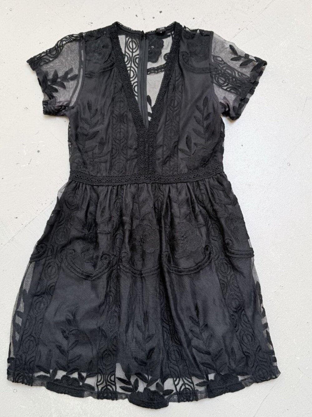 Joah Premium Lace Mini Dress Y2K‎ Goth Whimsigoth Punk Feminine Womens Medium